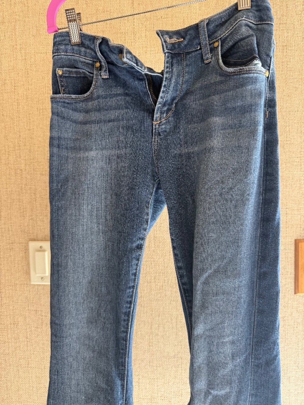 Dark denim jeans